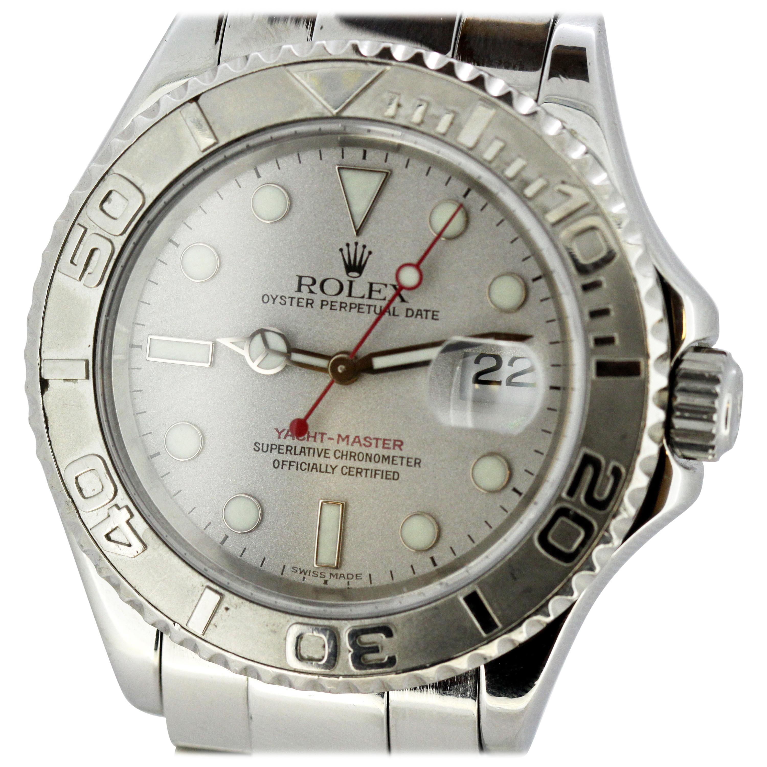 Rolex Yachtmaster 168622 Yacht-Master Men’s Platinum Steel Watch
