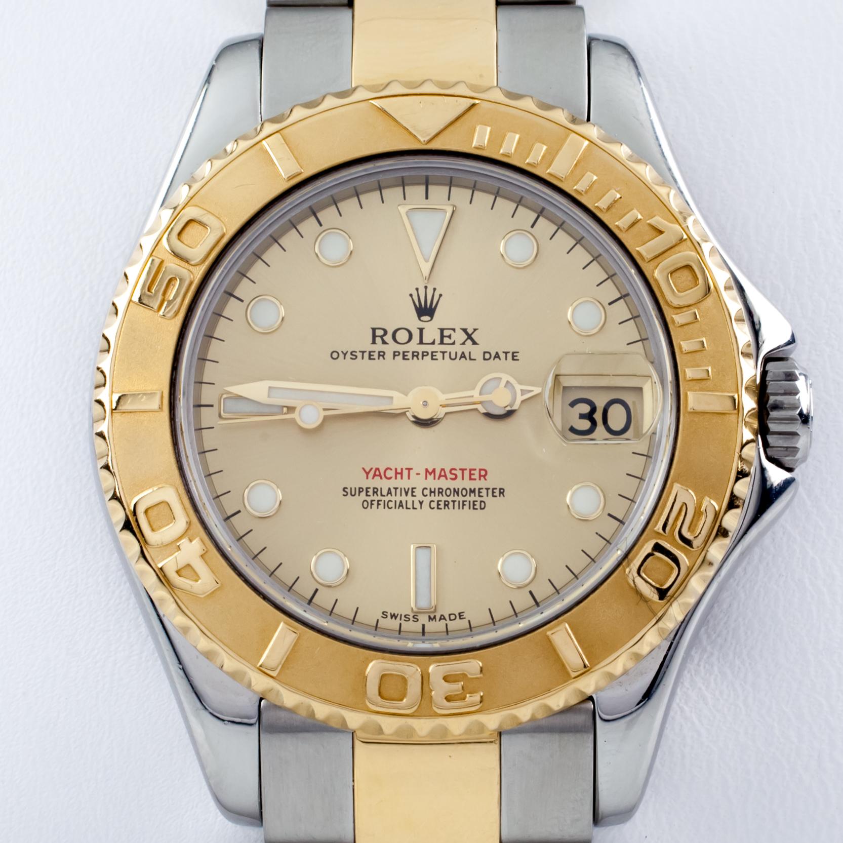 Rolex Yachtmaster 168625 Mid-Size OPD Two-Tone Automatic Watch with ...
