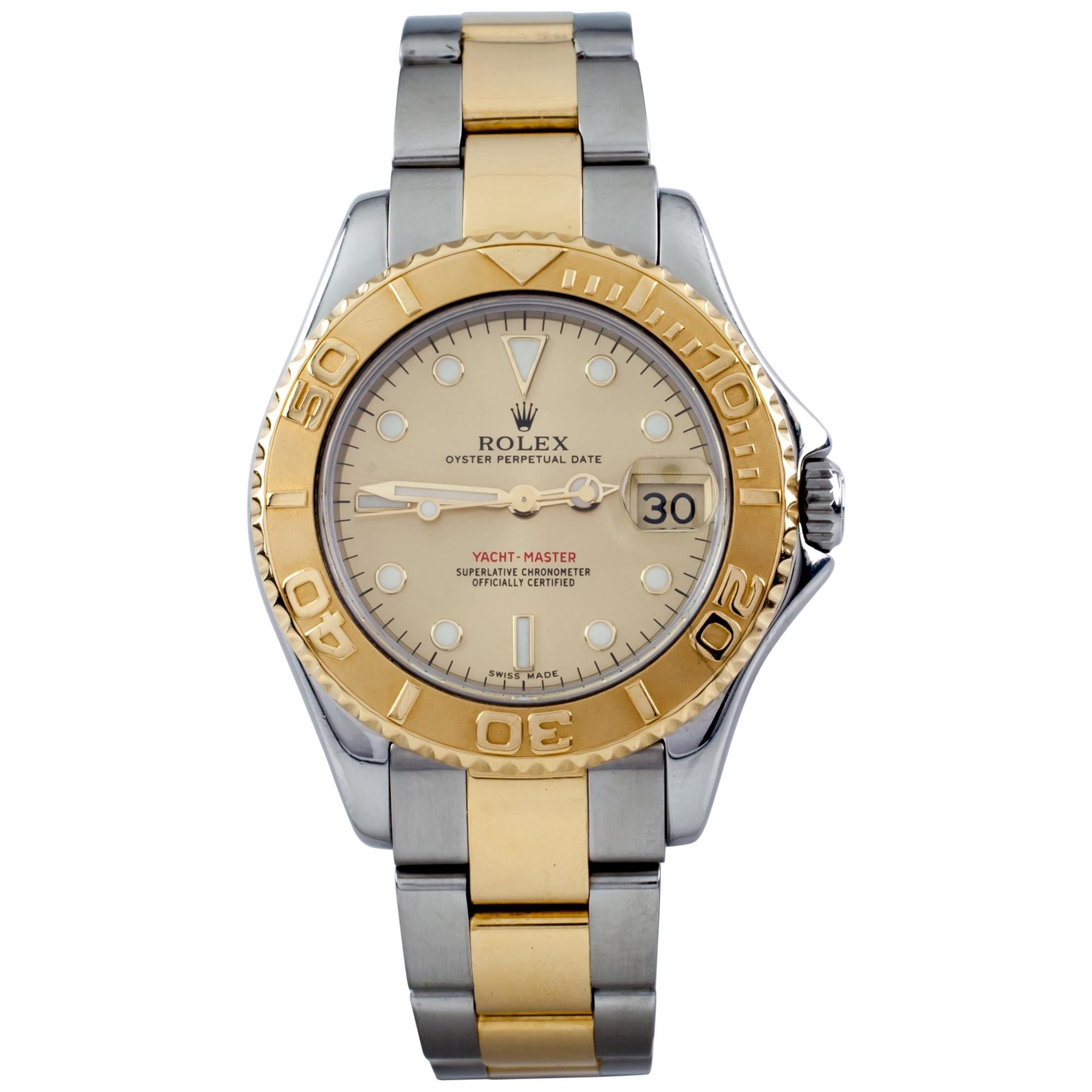 rolex yacht master midsize two tone