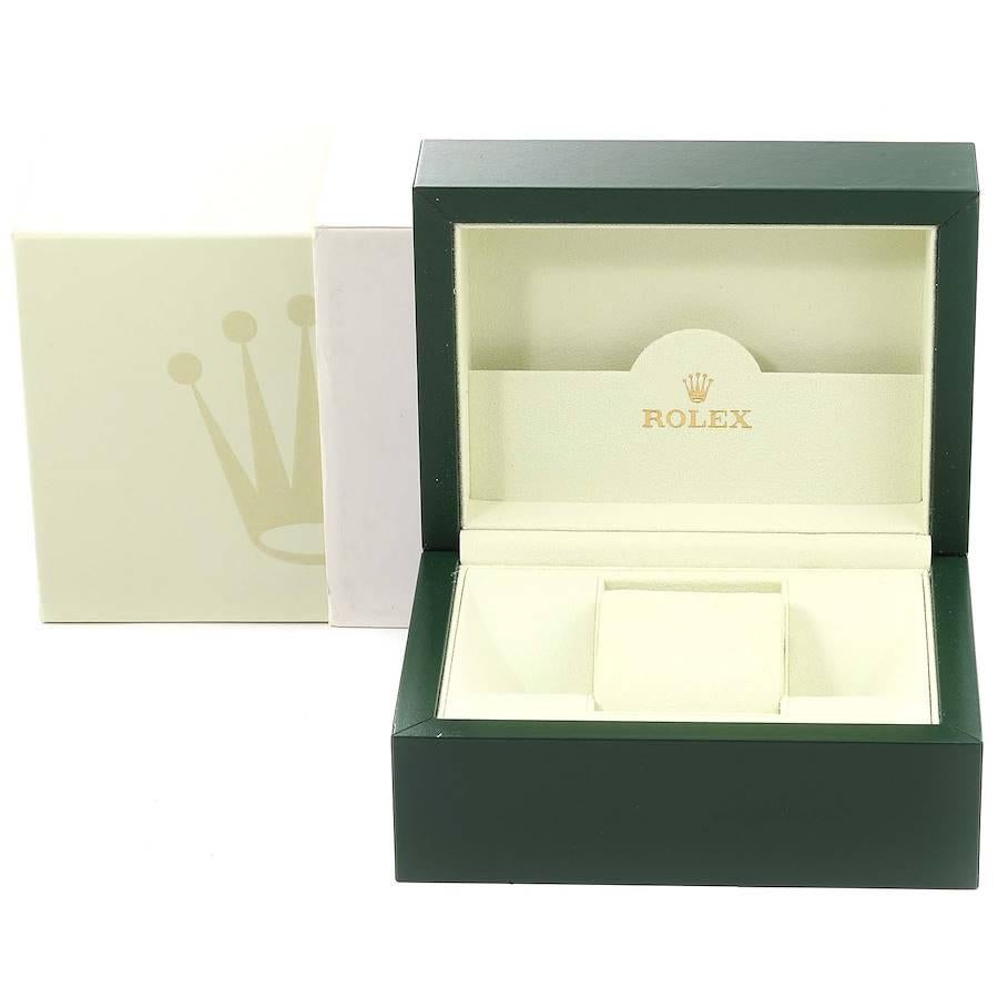Rolex Yachtmaster 29 Stahl Platin Zifferblatt Lünette Damenuhr 169622 Box im Angebot 8