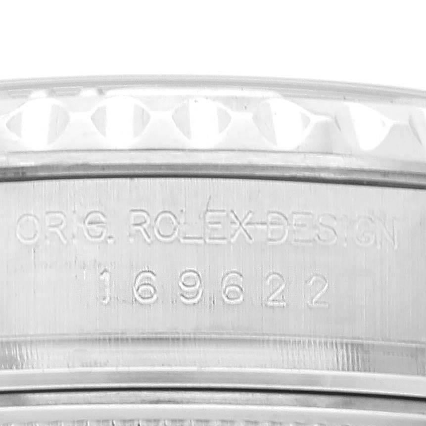 Rolex Yachtmaster 29 Steel Platinum Dial Bezel Ladies Watch 169622 Box Papers 2