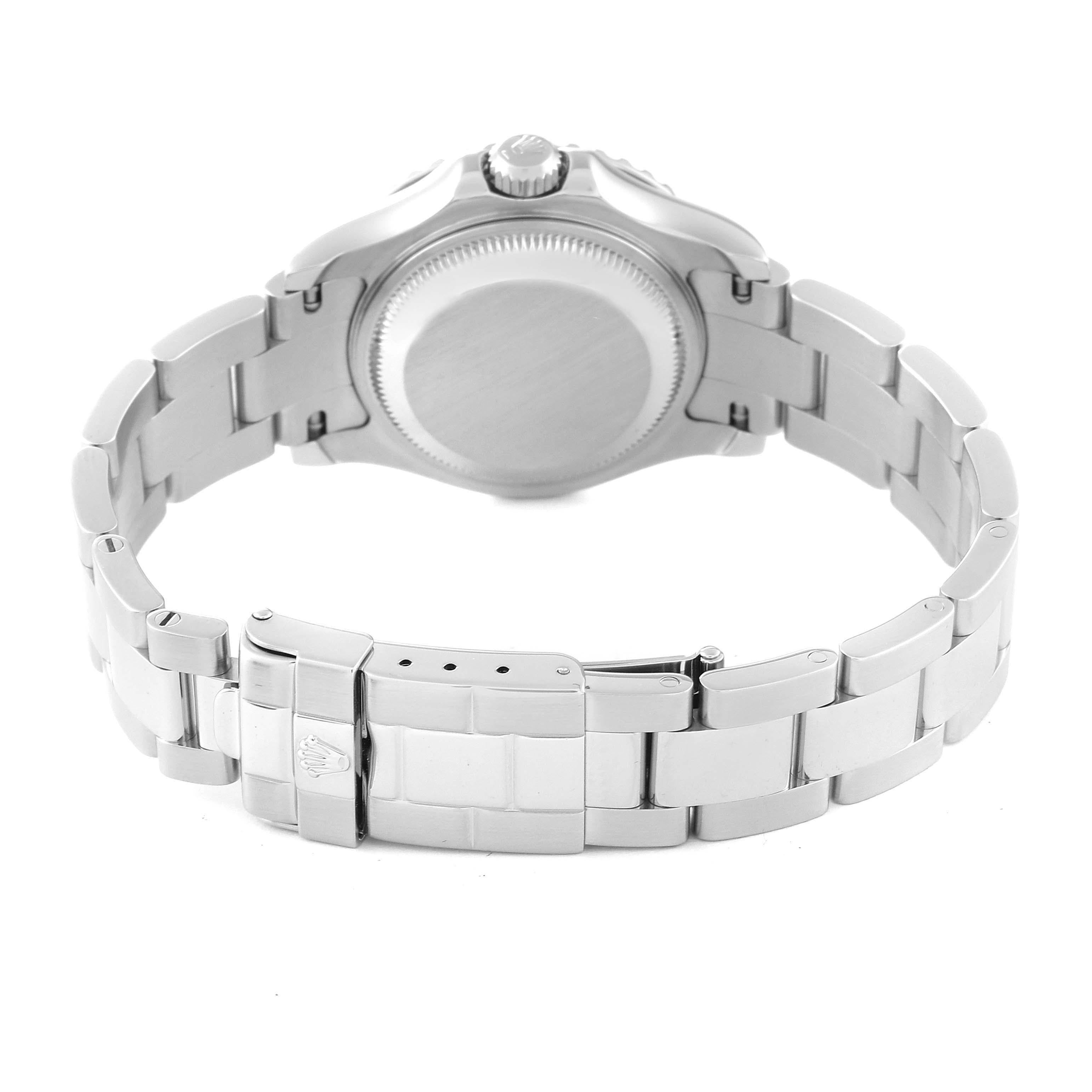 Rolex Yachtmaster 29 Steel Platinum Dial Bezel Ladies Watch 169622 For Sale 7