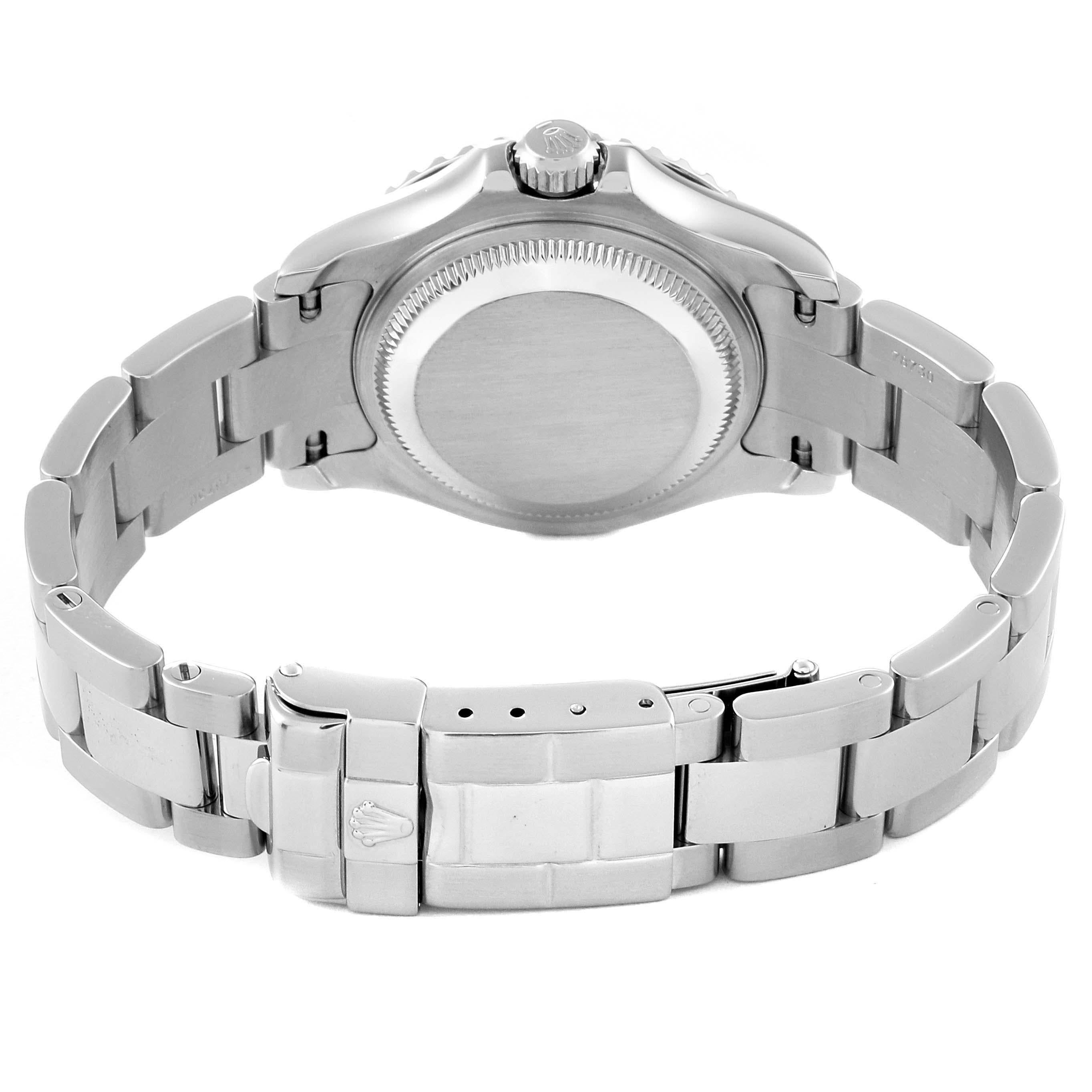 Rolex Yachtmaster 29 Steel Platinum Dial Bezel Ladies Watch 169622 3