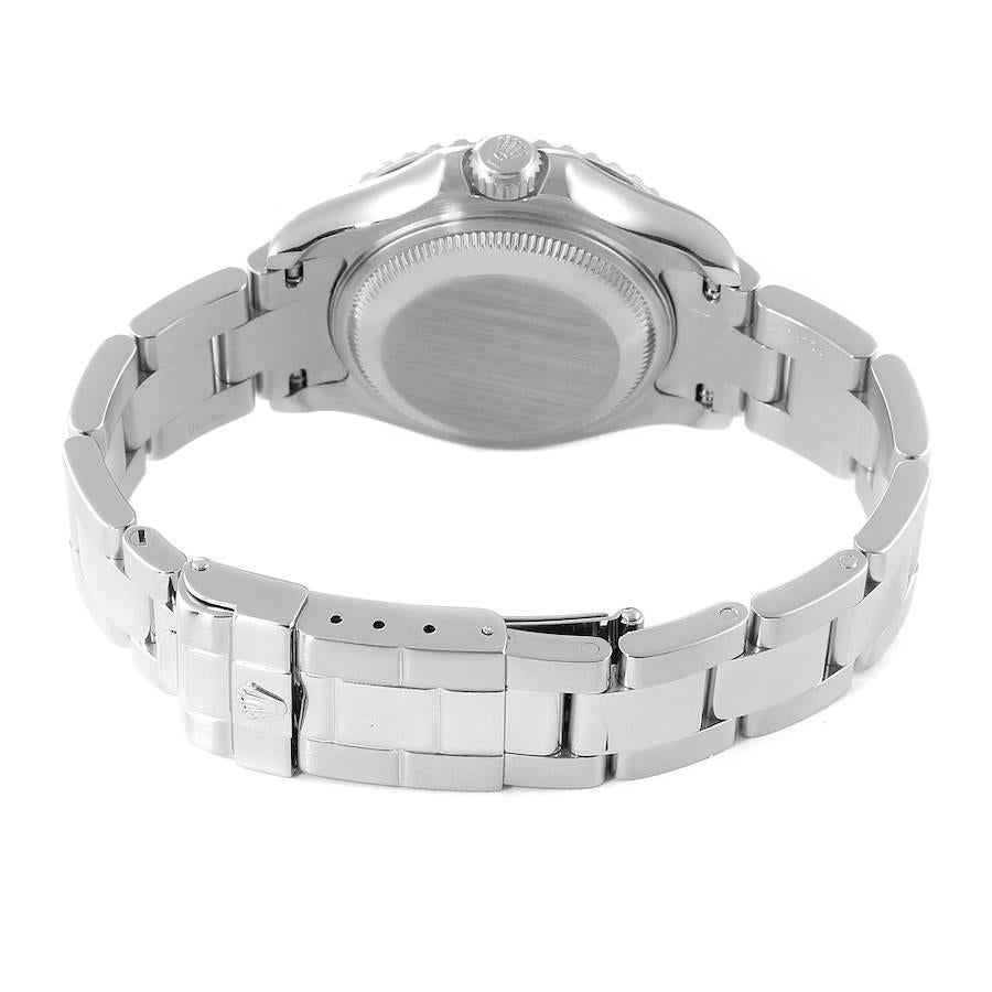 Rolex Yachtmaster 29 Steel Platinum Dial Bezel Ladies Watch 169622 2