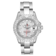 Rolex Yachtmaster 29 Steel Platinum Ladies Watch 169622