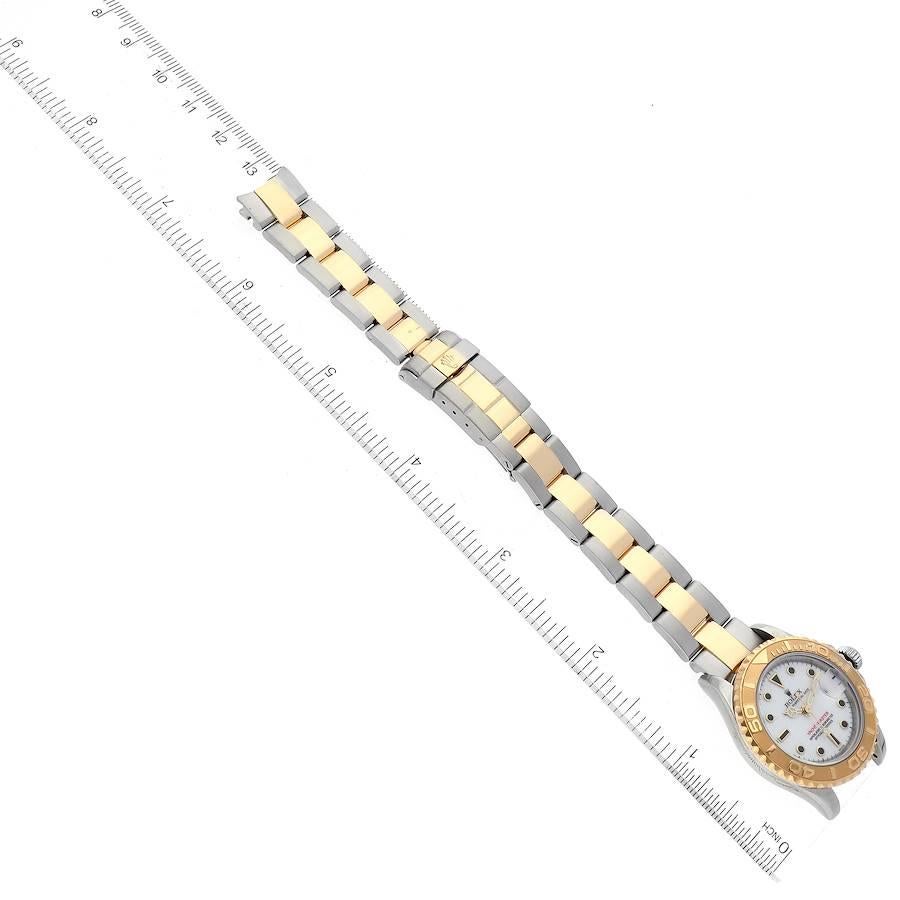 Rolex Yachtmaster 29 White Dial Steel Yellow Gold Ladies Watch 169623 4