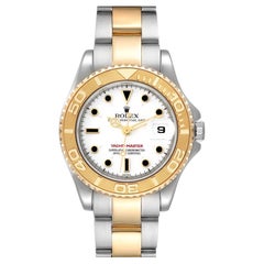 Vintage Rolex Yachtmaster 29 White Dial Steel Yellow Gold Ladies Watch 169623