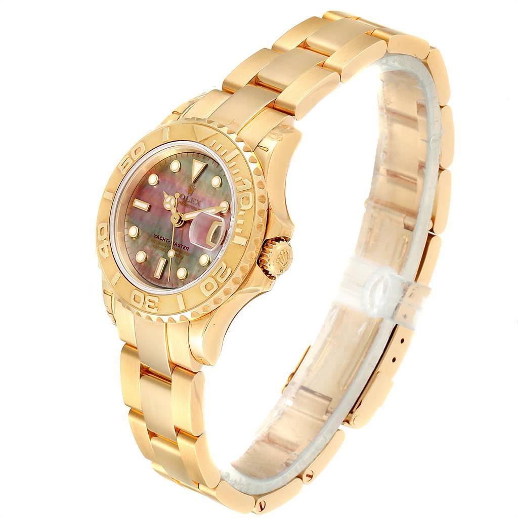 Women's Rolex Yachtmaster 29 Yellow Gold MOP Dial Ladies Watch 169628 Unworn