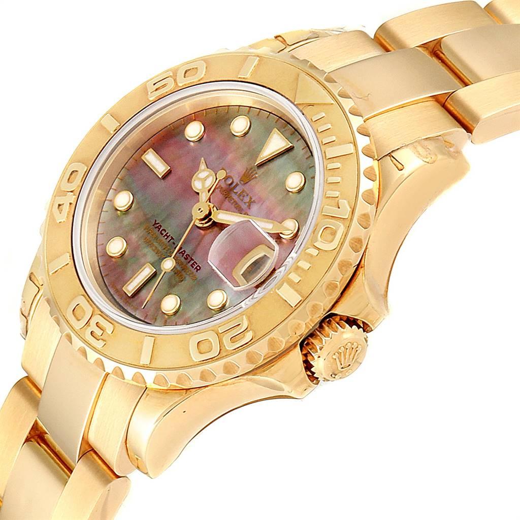 Rolex Yachtmaster 29 Yellow Gold MOP Dial Ladies Watch 169628 Unworn 1
