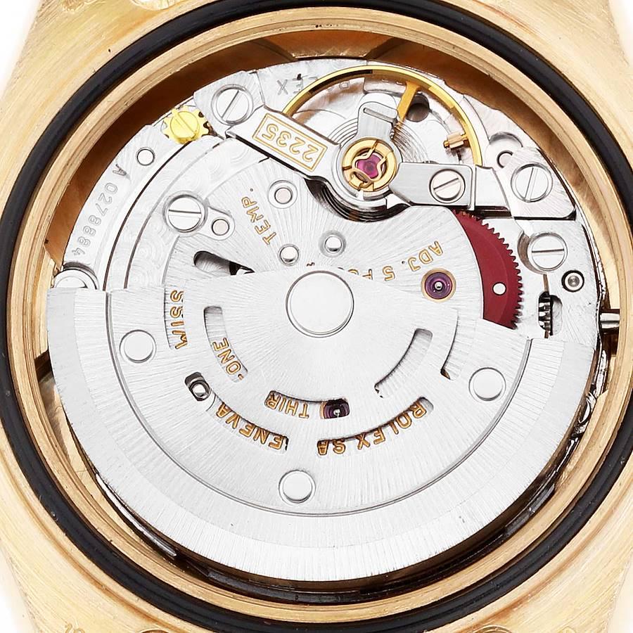 Rolex Yachtmaster 29 Gelbgold MOP Rubin Zifferblatt Damenuhr 169628 2