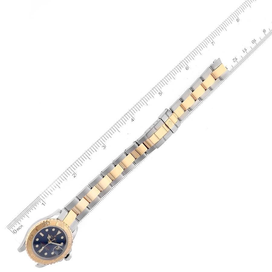 Rolex Yachtmaster 29mm Steel Yellow Gold Blue Dial Ladies Watch 169623 3