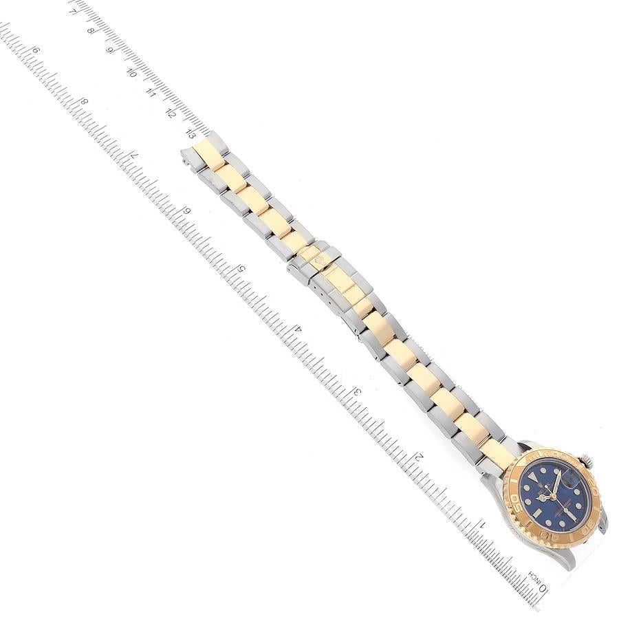 Rolex Yachtmaster Steel Yellow Gold Blue Dial Ladies Watch 69623 3
