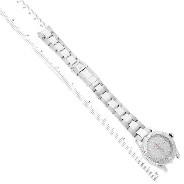 Rolex Yachtmaster Midsize Steel Platinum Mens Watch 168622 For Sale at