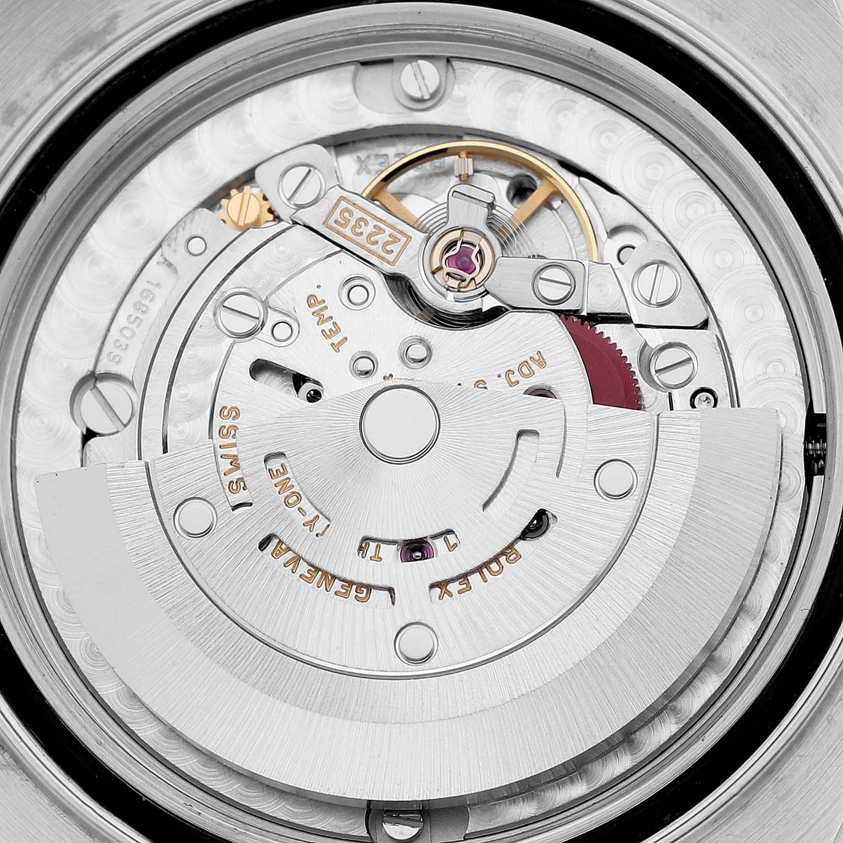 Rolex Yachtmaster 35 Midsize Steel Platinum Mens Watch 168622 4