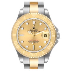 Rolex Yachtmaster 35 Midsize Unisex-Uhr aus Stahl und Gelbgold 168623