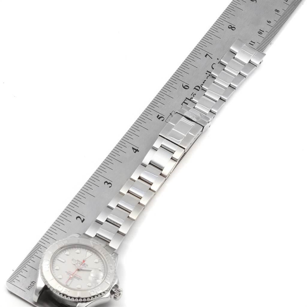 Rolex Yachtmaster Midsize Steel Platinum Men's Watch 168622 7