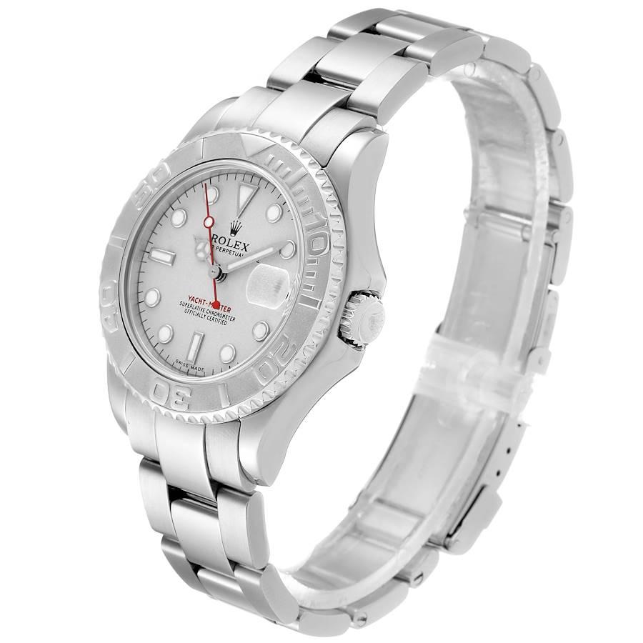 Rolex Yachtmaster Midsize Steel Platinum Men's Watch 168622 For Sale 1