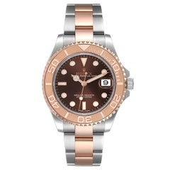 Rolex Yachtmaster Steel Rose Gold Mens Watch 268621