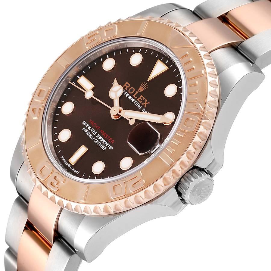 Rolex Yachtmaster 37 Midsize Steel Rose Gold Mens Watch 268621 Unworn 1