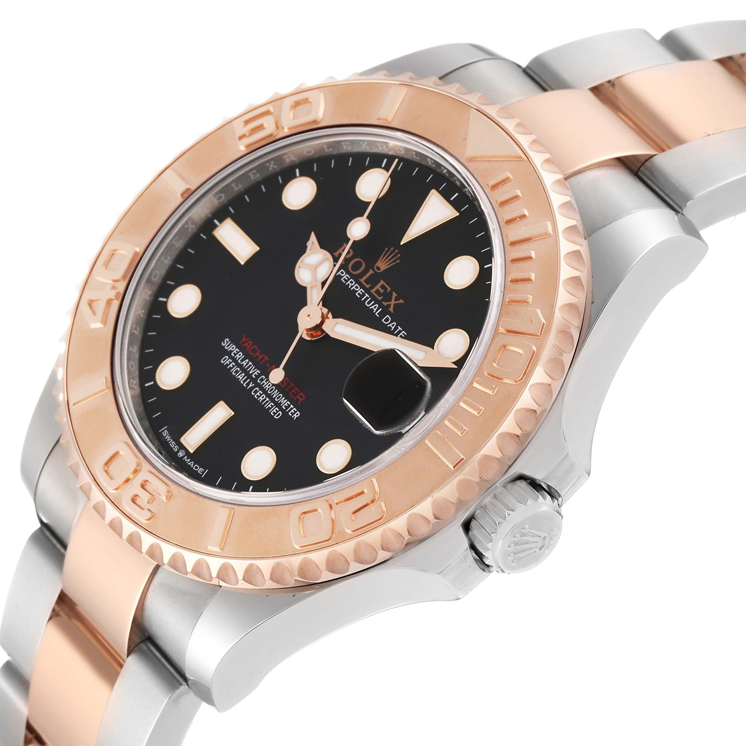 Rolex Yachtmaster 37 Midsize Steel Rose Gold Mens Watch 268621 Unworn 5