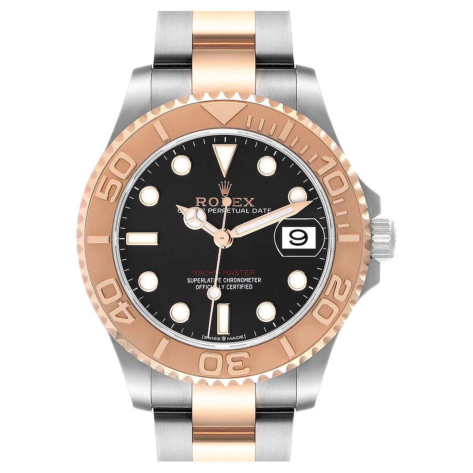 Rolex Yachtmaster 37 Midsize Steel Rose Gold Mens Watch 268621 Unworn For Sale at 1stDibs
