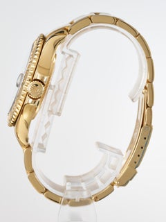 Rolex Yachtmaster 40 18K Gold Blue Sunburst Dial 2000 16628 Boxed Rolex Service