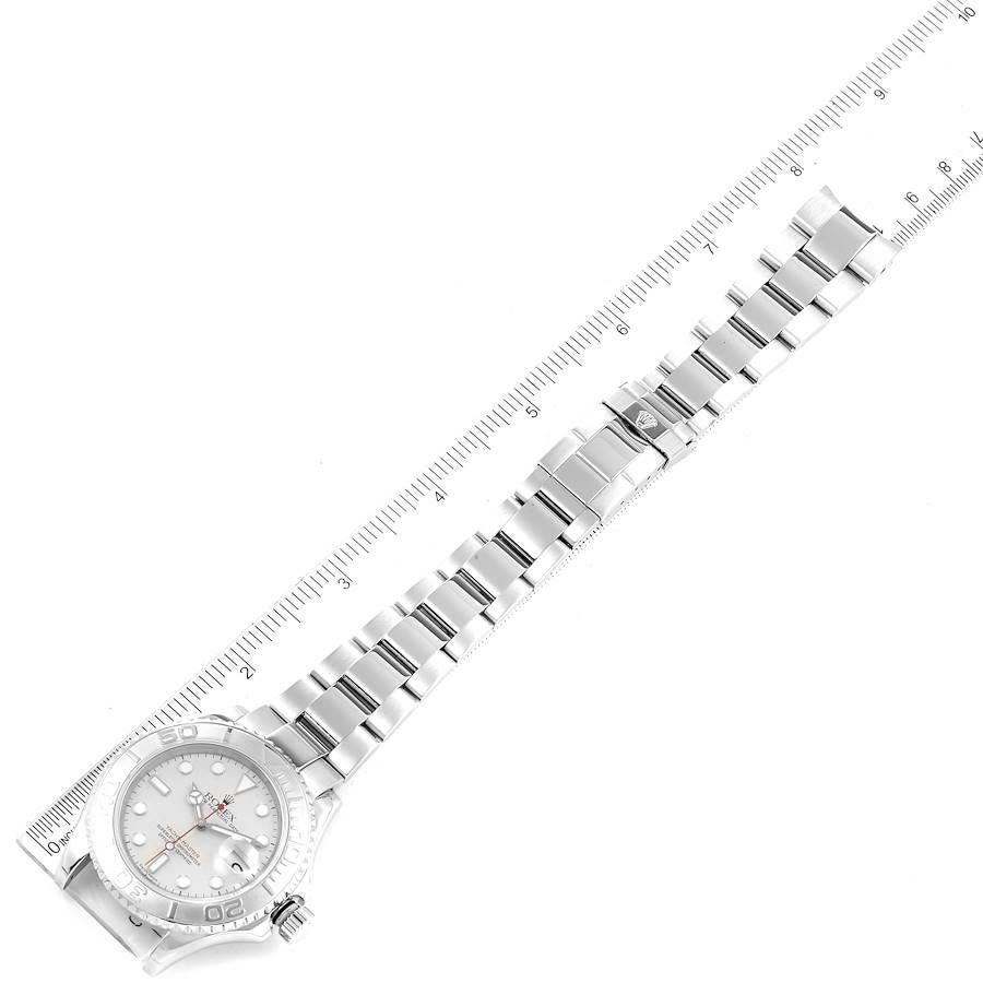 Rolex Yachtmaster 40 Steel Platinum Dial Bezel Mens Watch 16622 For Sale 6