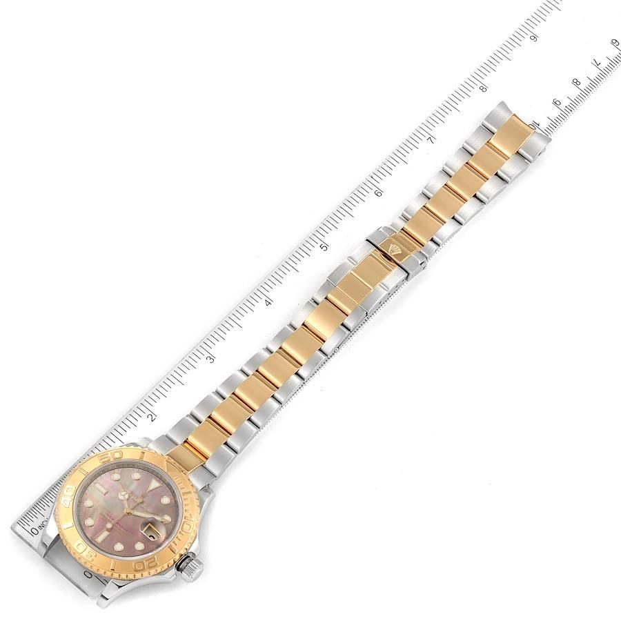Rolex Yachtmaster 40 Steel Yellow Gold MOP Mens Watch 16623 For Sale 3