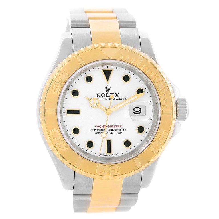 Rolex Yachtmaster 40 Steel Yellow Gold Steel Watch 16623 Box Papers For ...