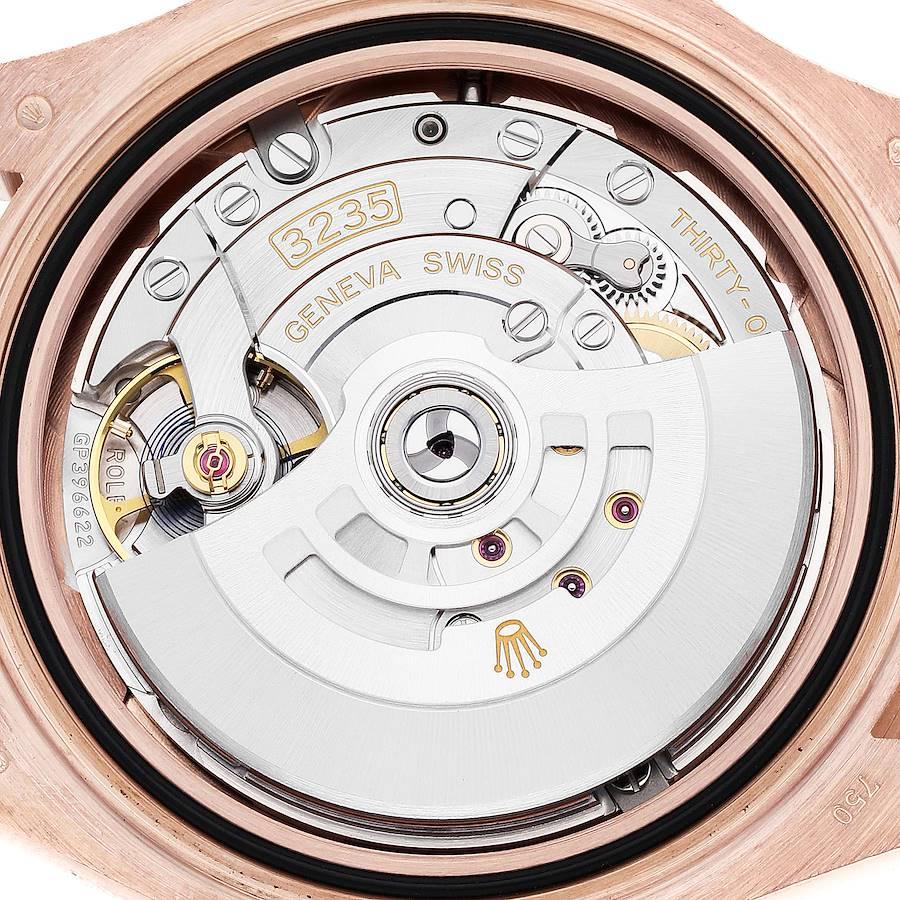 Rolex Yachtmaster Everose Roségold Oysterflex Herrenuhr 126655 Box Kartene im Angebot 4