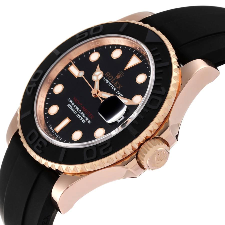 Rolex Yachtmaster Oysterflex-Armbanduhr für Herren 116655 aus Roségold im Angebot 2