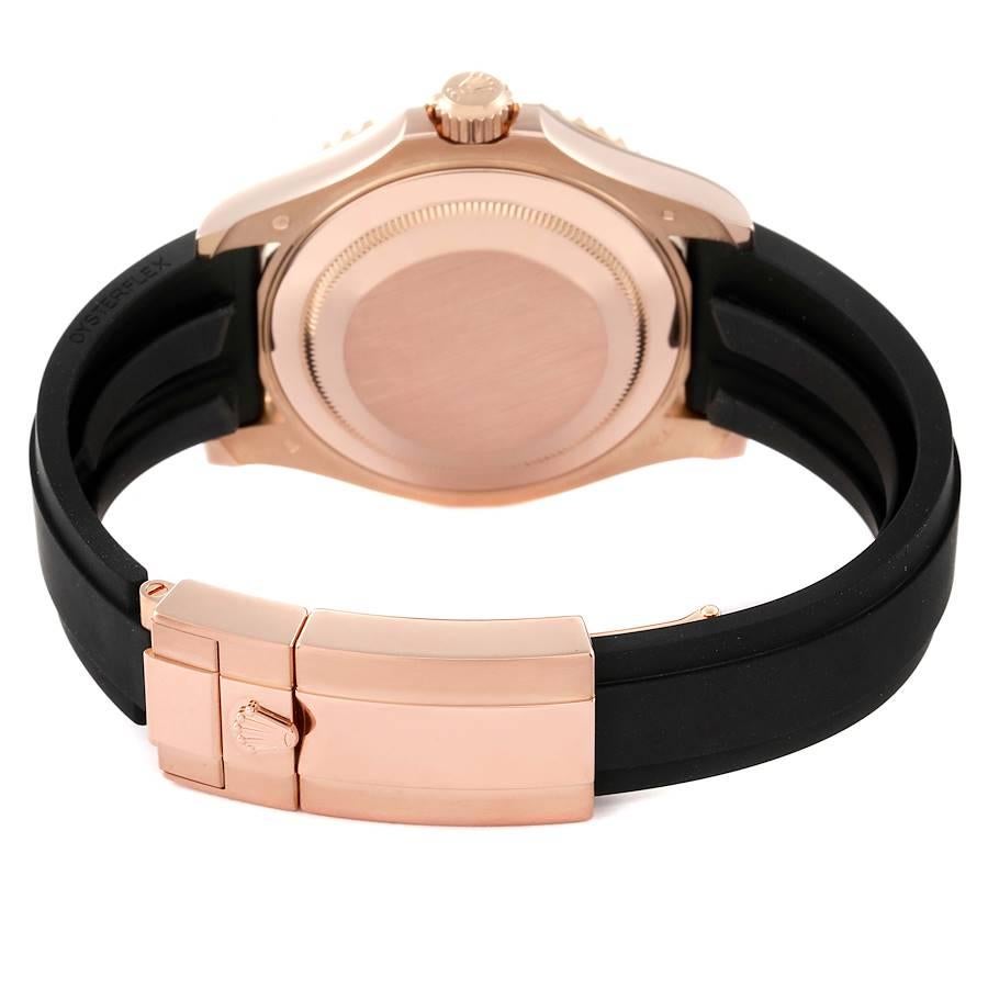 Rolex Yachtmaster Oysterflex-Armbanduhr für Herren 116655 aus Roségold im Angebot 6