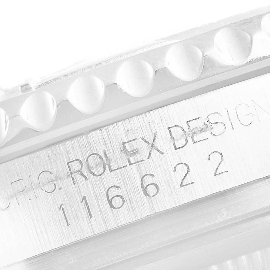 Rolex Yachtmaster Steel Platinum Blue Dial Men's Watch 116622 Box Card 4