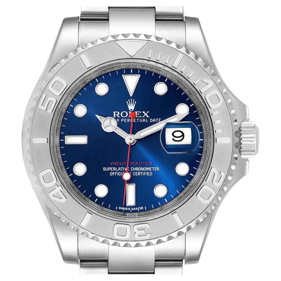 blue yacht master rolex