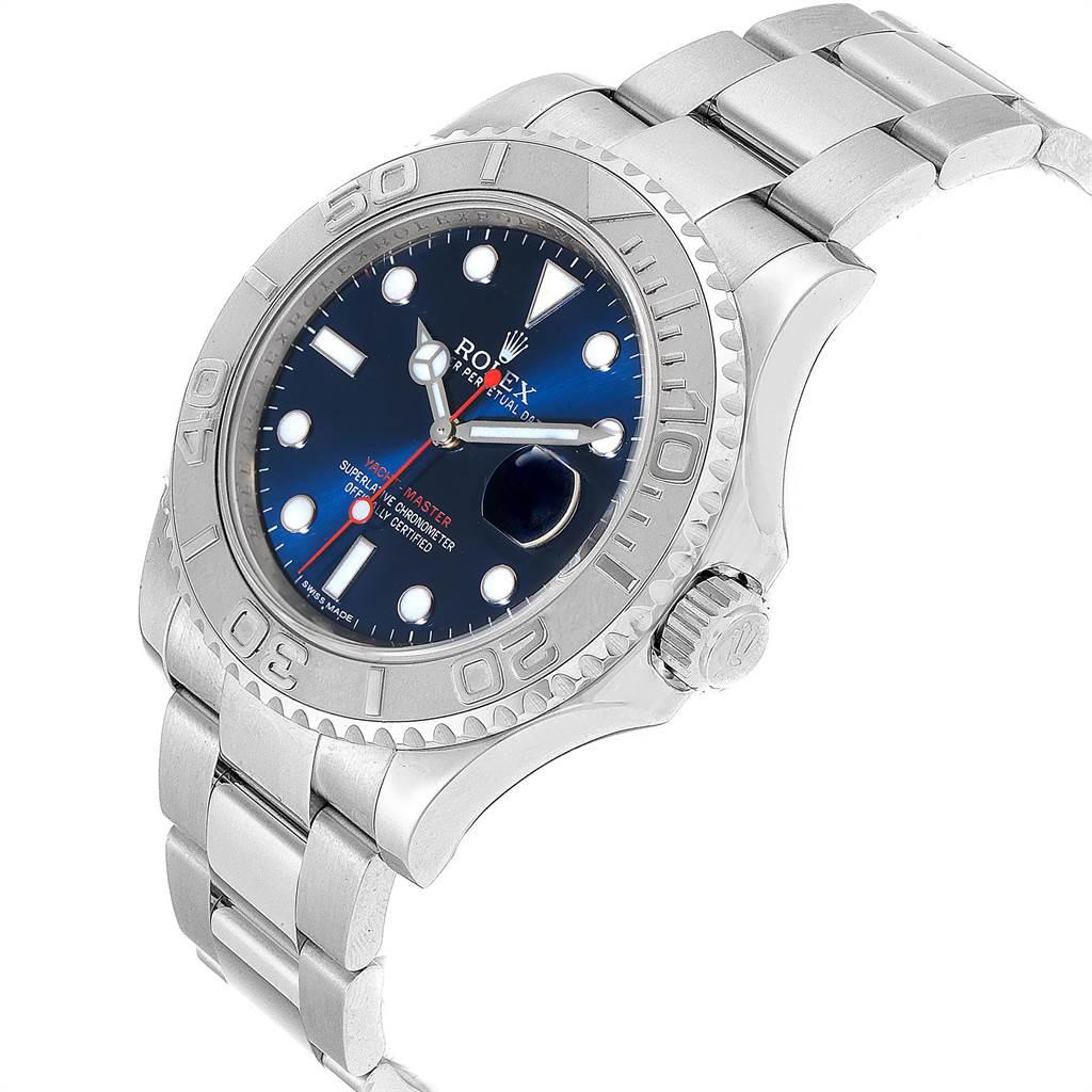 Rolex Yachtmaster Steel Platinum Blue Dial Men's Watch 116622 1