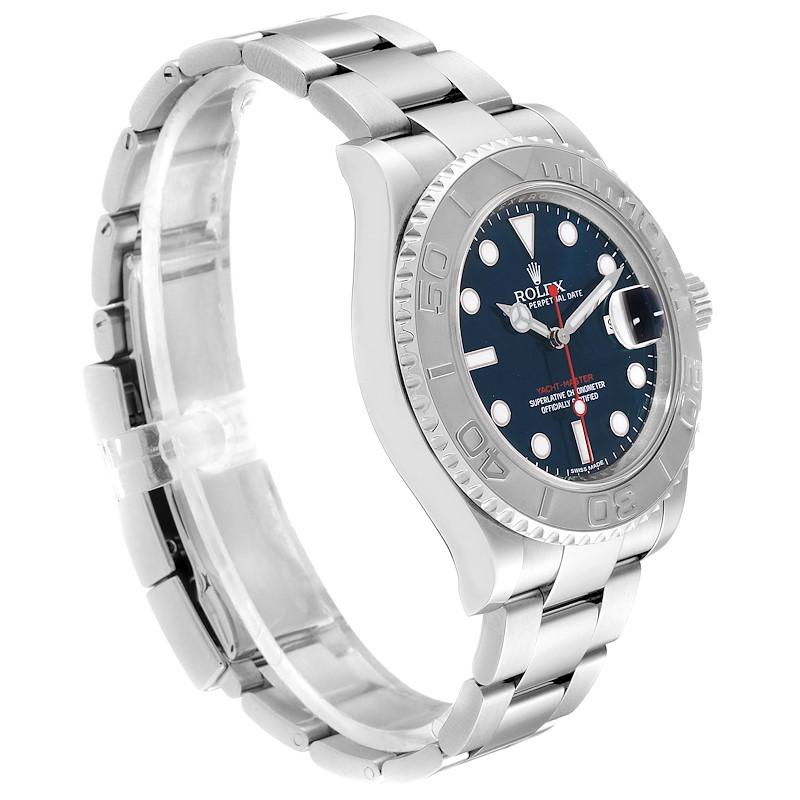 Rolex Yachtmaster Steel Platinum Blue Dial Men's Watch 116622 1
