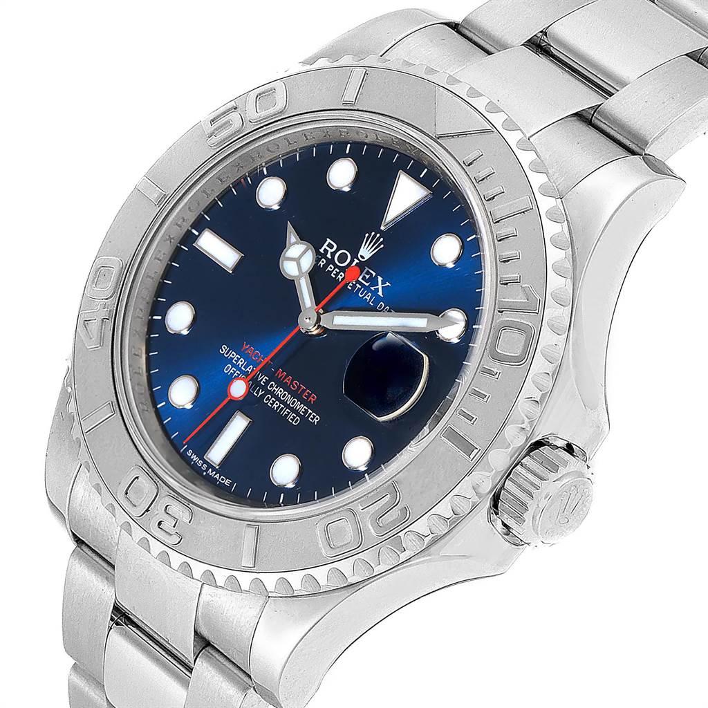 Rolex Yachtmaster Steel Platinum Blue Dial Men's Watch 116622 2