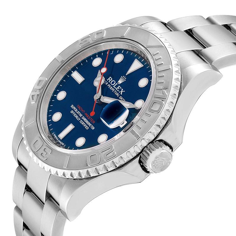 Rolex Yachtmaster Steel Platinum Blue Dial Men's Watch 116622 2