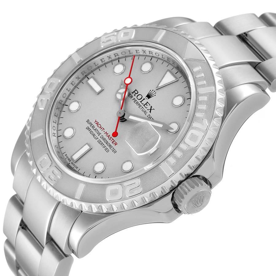 Rolex Yachtmaster Steel Platinum Dial 