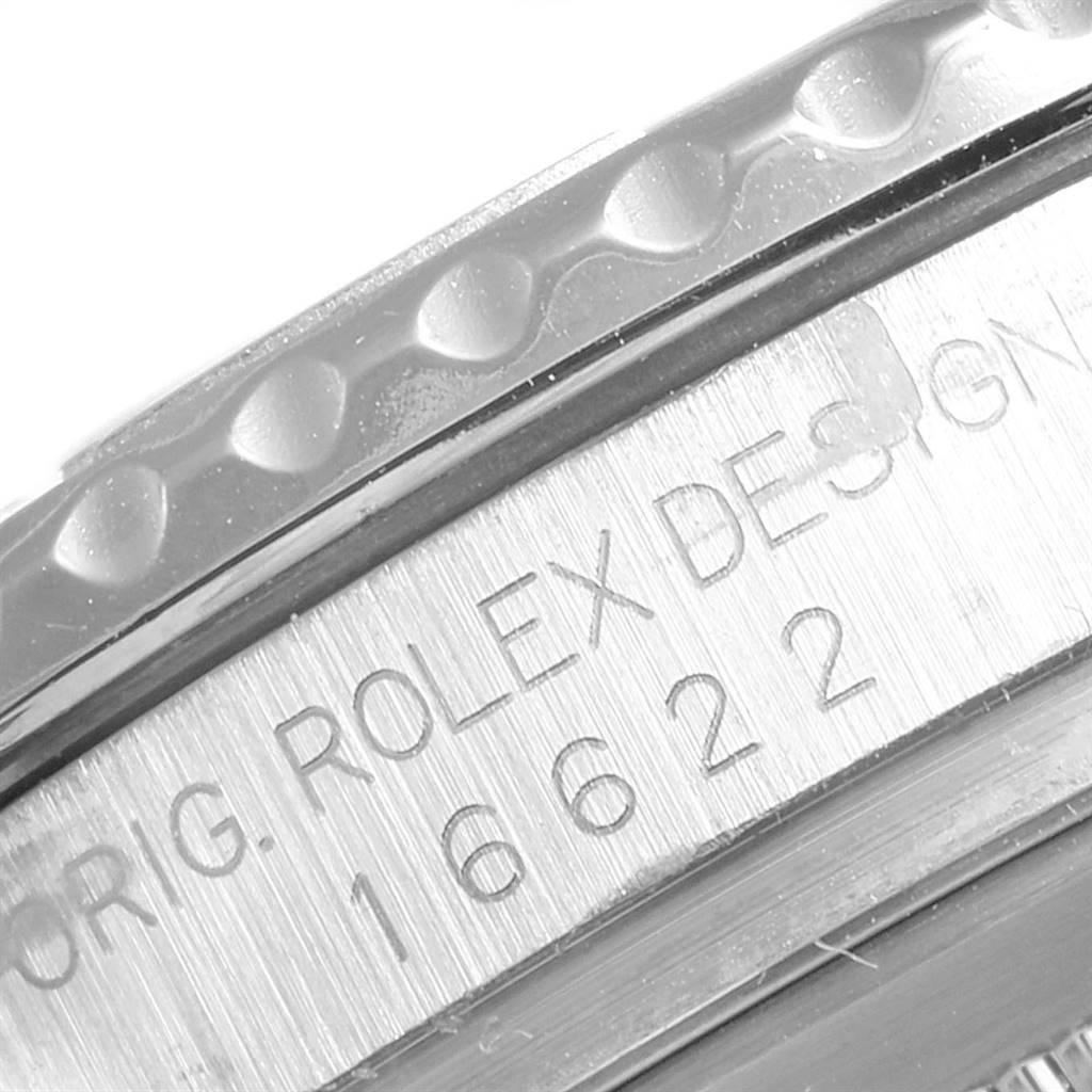 Rolex Yachtmaster Steel Platinum Men's Watch 16622 Box Papers In Good Condition In Atlanta, GA