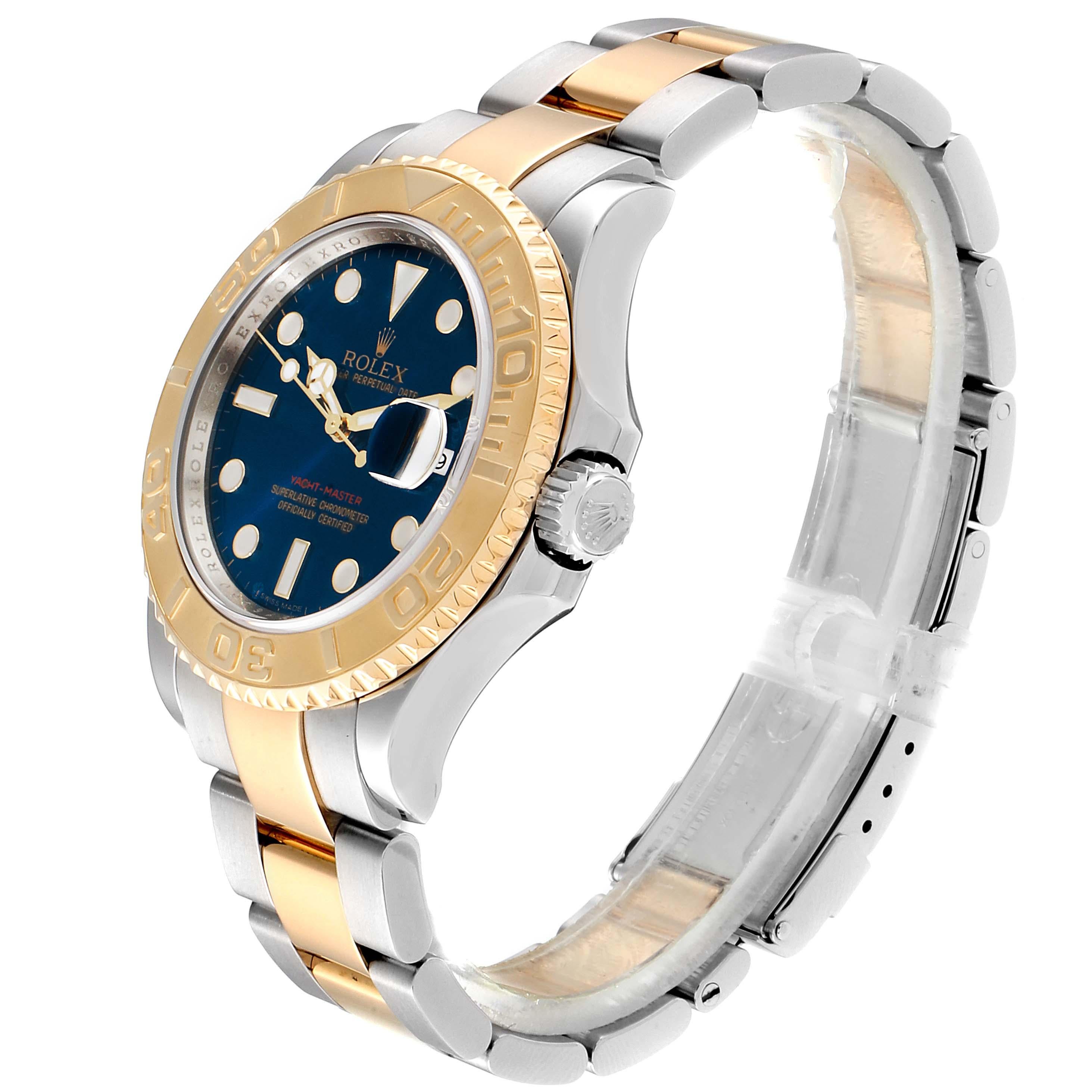Rolex Yachtmaster Steel Yellow Gold Blue Dial Men's Watch 16623 1