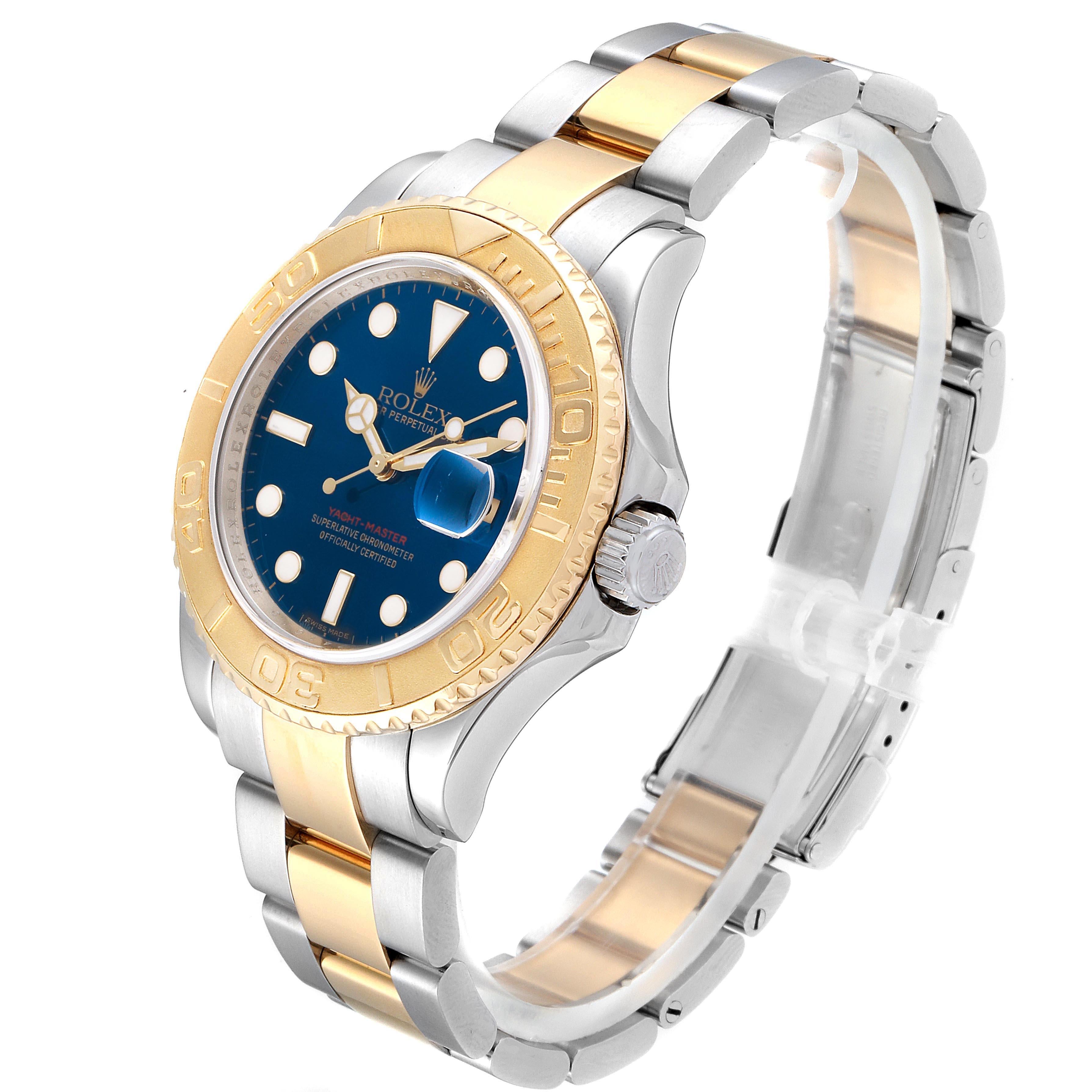 Rolex Yachtmaster Steel Yellow Gold Blue Dial Men's Watch 16623 1