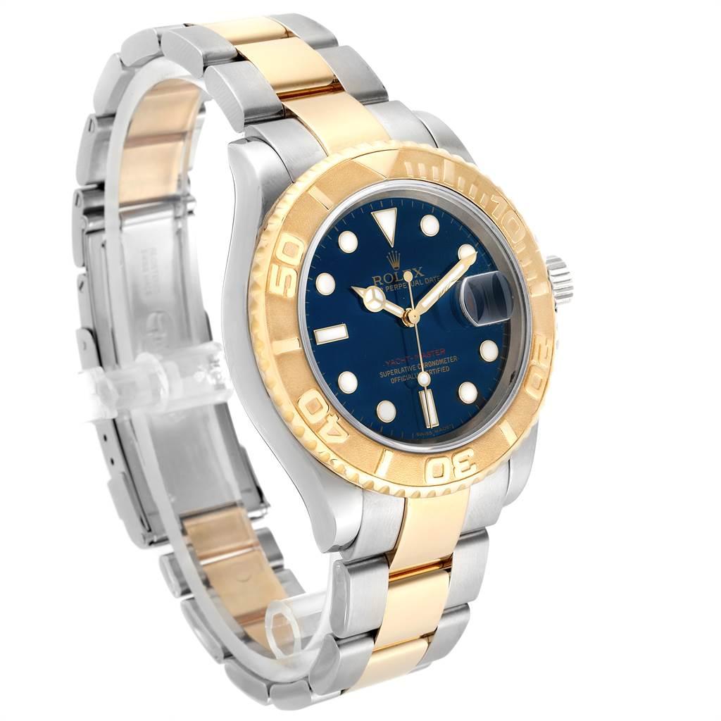 Rolex Yachtmaster Steel Yellow Gold Blue Dial Men's Watch 16623 2