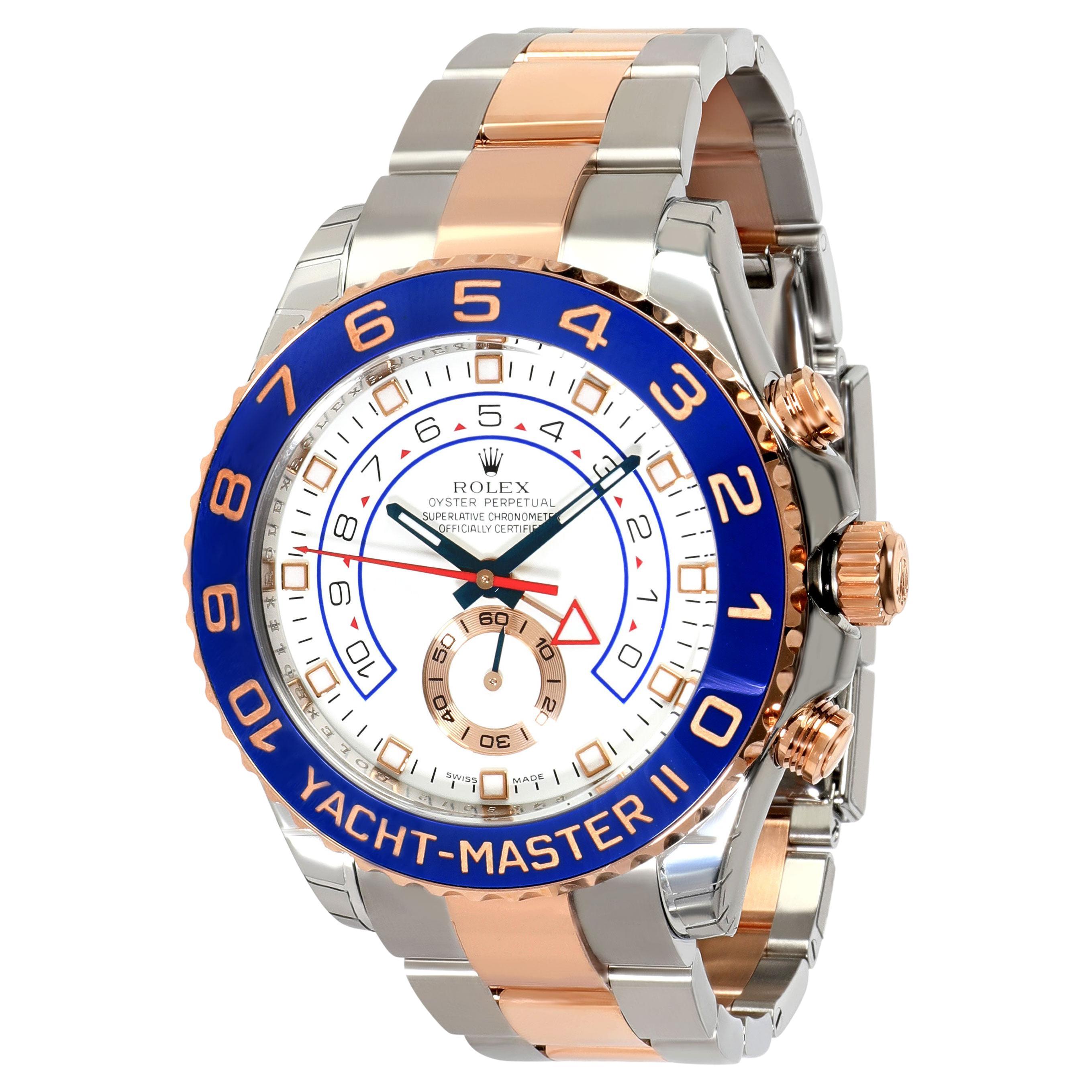 Rolex Yachtmaster II 116681 Men's Watch in 18kt Stainless Steel / Rose Gold  For Sale at 1stDibs | rolex yacht-master 2 rose gold price, rolex yacht  master 2 everose gold, used rolex