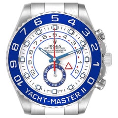 Rolex Yachtmaster II 44 Stahlblaue Cerachrom-Lünette Herrenuhr 116680