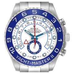 Rolex Yachtmaster II 44 Steel Blue Cerachrom Bezel Mens Watch 116680