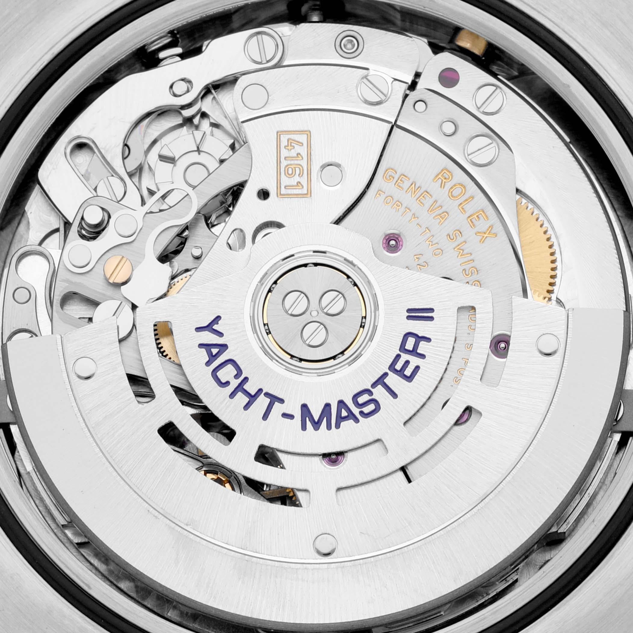 Rolex Yachtmaster II Regatta White Gold Platinum Mens Watch 116689 Box Card 5