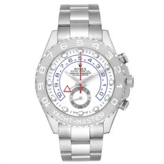 Rolex Yachtmaster II Regatta White Gold Platinum Mens Watch 116689