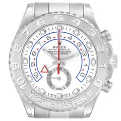 Rolex Yachtmaster II Regatta White Gold Platinum Mens Watch 116689 Unworn NOS