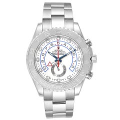 Rolex Yachtmaster II Regatta White Gold Platinum Watch 116689 Box Card